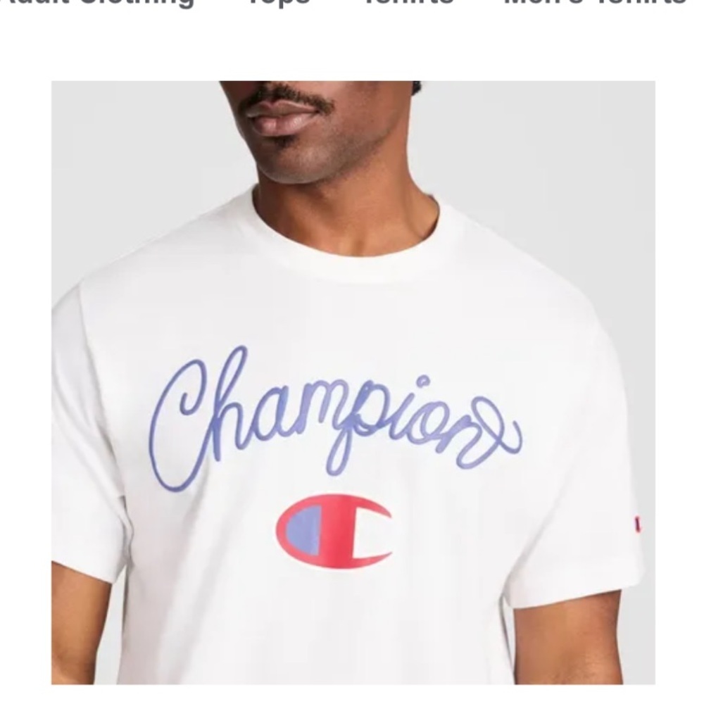 Champion Men's Graphic T-Shirt - White new 🆕 - Picture 4 of 7